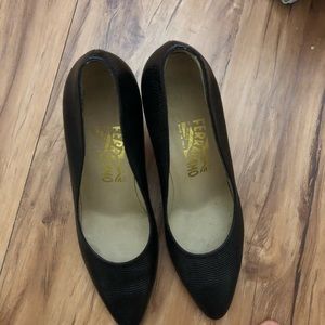 Salvatore Ferragamo Black High Heels